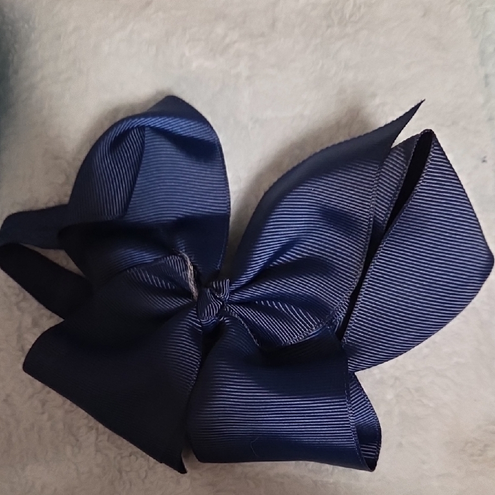 Blue and Teal Kids Hair Bow Set - Picture 5 of 6